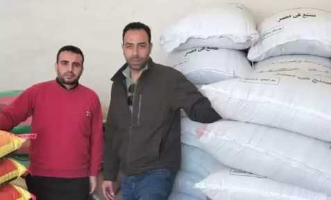 ضبط طنَّي نخالة وعلف مجهول المصدر بالبحيرة