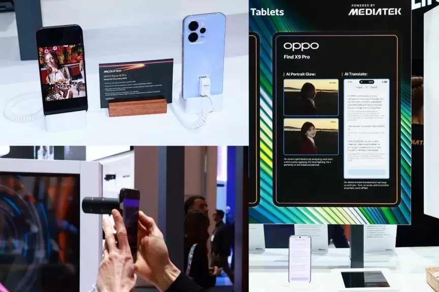 OPPO وميدياتيك تستعرضان ابتكارات الذكاء الاصطناعي على الهواتف خلال مؤتمر MWC 2026