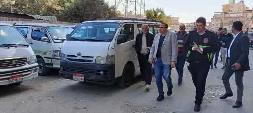 ميدانية مكثفة بمواقف الأجرة ومحطات الوقود بكفر الدوار لضبط التعريفة الجديدة ومنع استغلال المواطنين