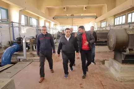 رئيس مياه البحيرة يتفقد محطة أبو حمص القديمة خلال إجازة عيد الفطر المبارك