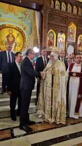 السفير التركى يهنىء البابا تواضروس بعيد القيامة المجيد