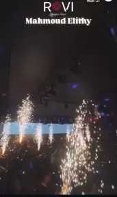 شماريخ داخل الديسكو في حفل الليثى .. تكسير سيارات واشتباكات عنيفة في ”روفي المعادي”