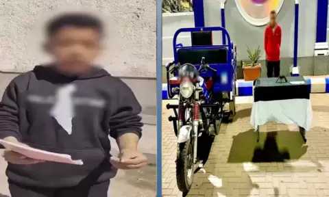 ضبط عامل سرق  تروسيكل  شاب من ذوي الهمم بسوهاج