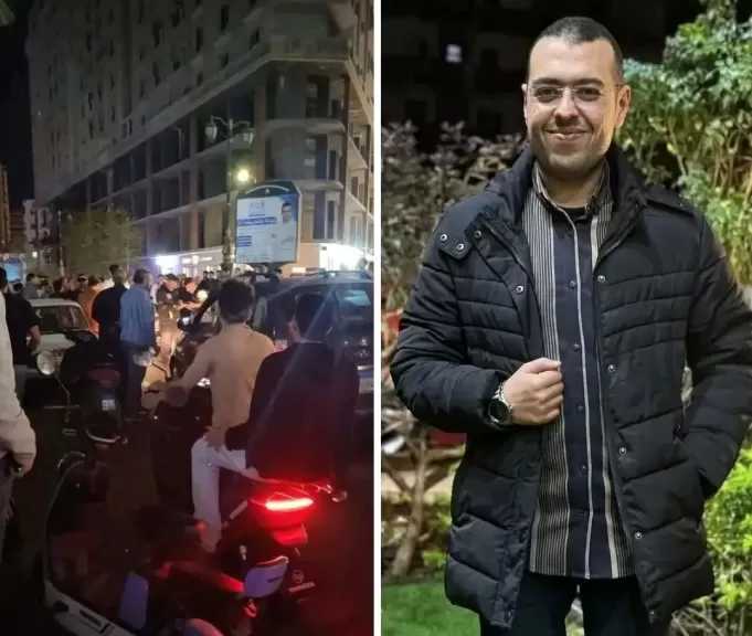 مصرع شاب دهسته سيارة مسرعة أمام مستشفى العيون بدمنهور أثناء سيره برفقة زوجته وأطفاله