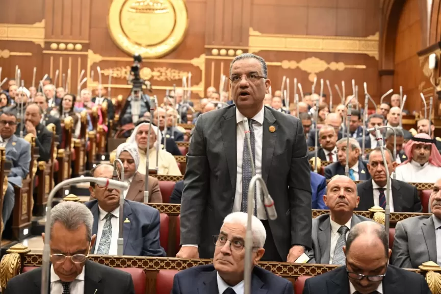  النائب محمود مسلم، رئيس الهيئة البرلمانية لحزب الجبهة الوطنية بمجلس الشيوخ