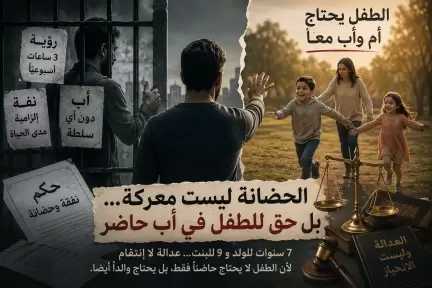 عبدالعزيز محسن يكتب : الحضانة ليست معركة ..بل حق للطفل في أب... عبدالعزيز محسن يكتب : الحضانة ليست معركة ..بل حق للطفل في أب حاضر