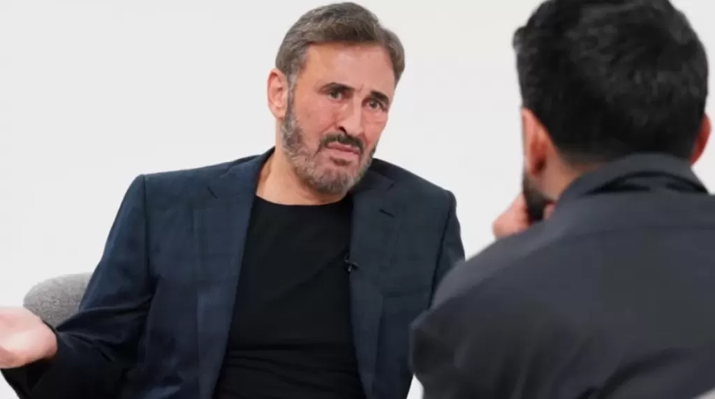 كاظم الساهر مع أنس بوخش