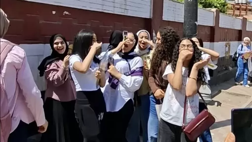جانب من احتفال الطلاب