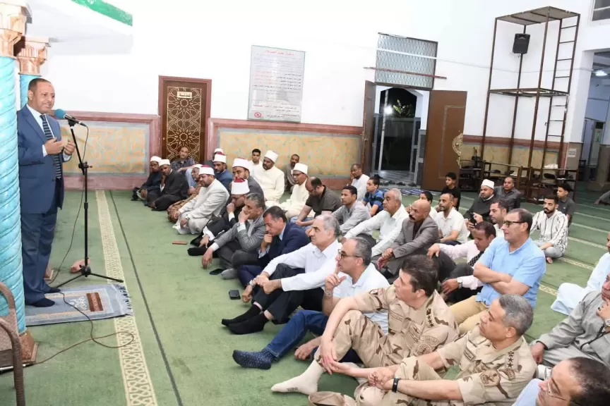 رئيس جامعة أسوان يشارك في احتفال العام الهجري الجديد بمسجد النصر