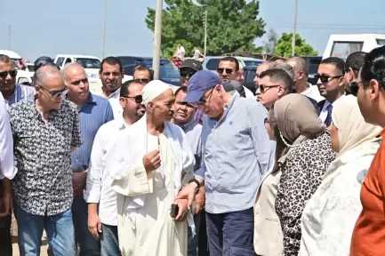 محافظ البحيرة ووزير الموارد المائية والري يتابعان جاهزية منظومة الري بإيتاي البارود