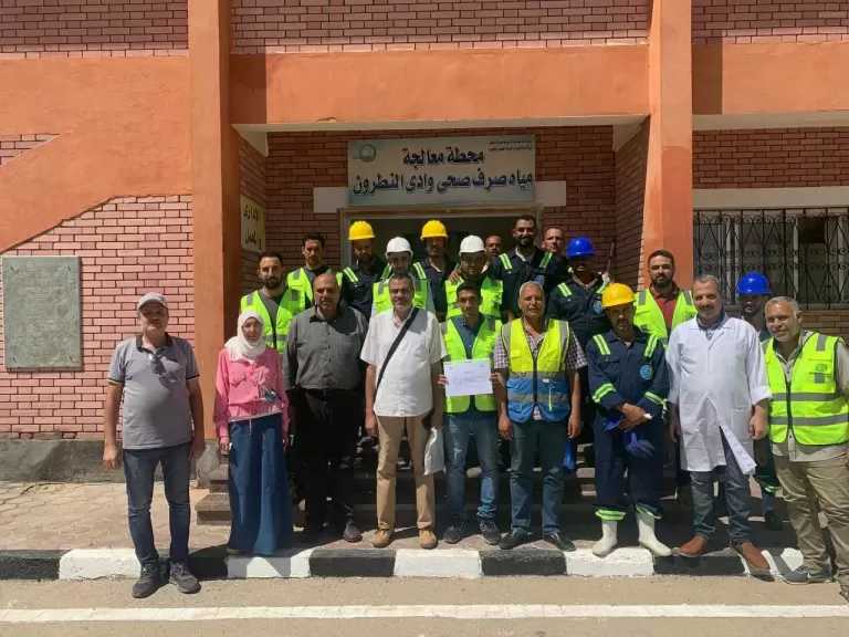 محطة معالجة صرف صحي وادي النطرون تحصد شهادة الإدارة الفنية المستدامة (TSM) للمرة الثانية على التوالي