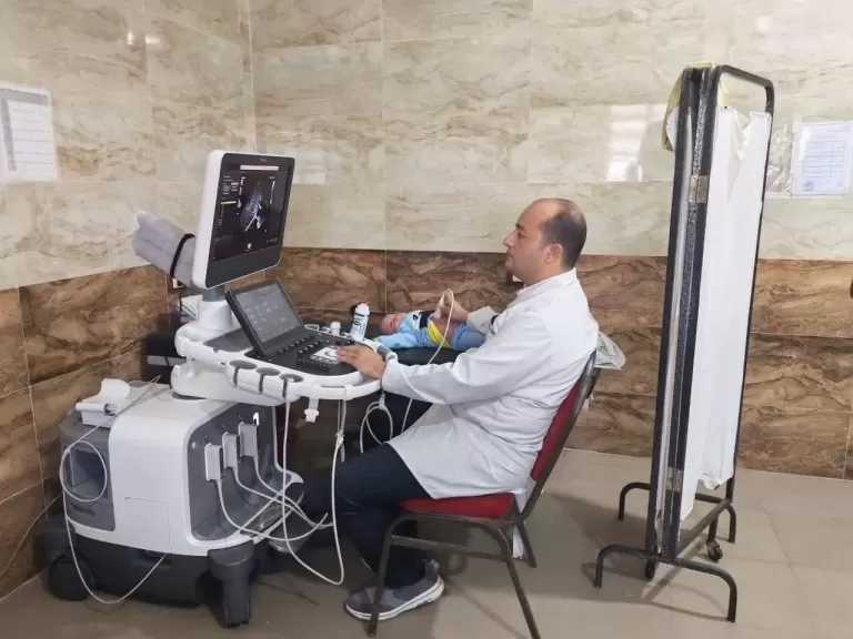 تشغيل أحدث جهاز أشعة «إيكو قلب الأطفال» بمستشفى الأطفال التخصصي بأبوحمص