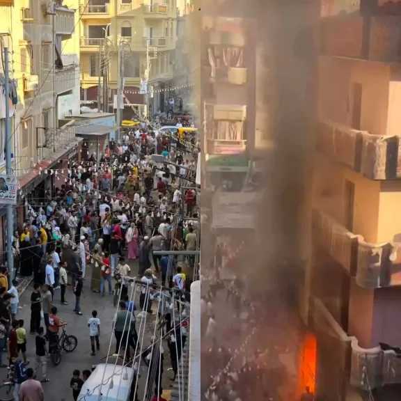 قبل ساعات من فرحة الافتتاح.. حريق داخل مطعم يودي بحياة شخص بالبحيرة