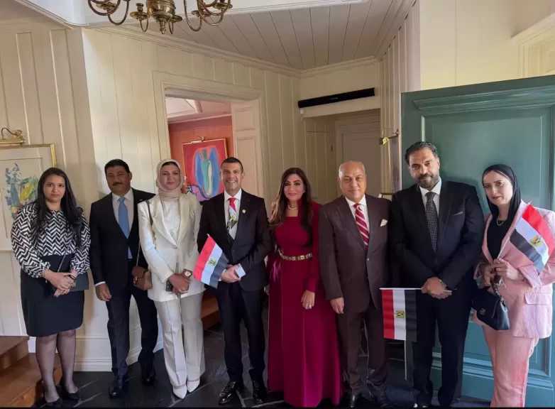 بحضور السفير جمال متولي.. قيادات الجالية المصرية بالنرويج تشارك احتفالات السفارة بالعيد القومي لثورة 23 يوليو