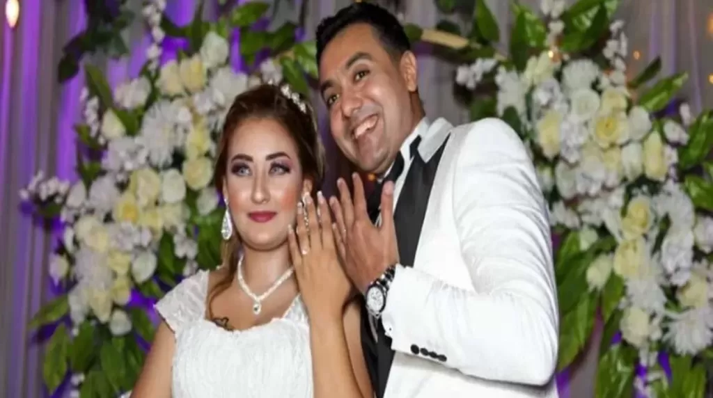 الفنان حسن عيد وزوجته