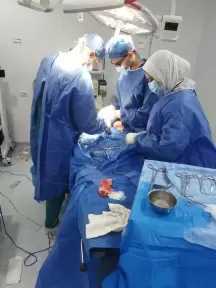 صحة البحيرة : اجراء تدخل جراحي متقدم لطفلة عمرها يوم تعانى من عيب خلقى بمستشفى الأطفال التخصصي بأبوحمص