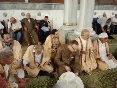 الطريقة الشبراوية الخلوتية تحيي ذكرى مولد الإمام الحسين بمجلس ذكر وحضرة صوفية بمسجده بالقاهرة