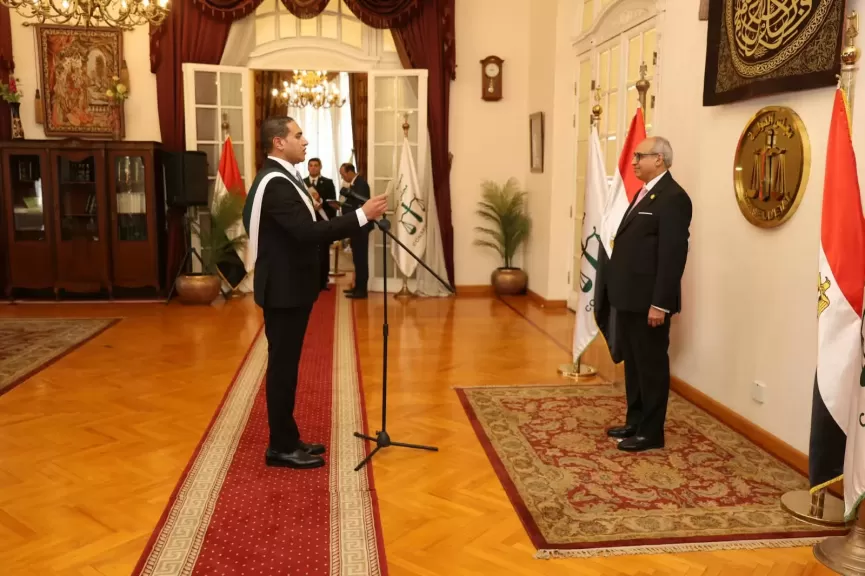 المستشار أحمد الضبع يؤدي اليمين القانونية 
