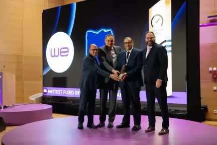 المصرية للاتصالات تتوج بجائزة ”أسرع مقدم لخدمات الإنترنت الثابت في شمال أفريقيا” من ®️Ookla