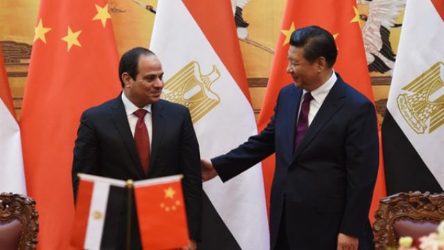 الرئيسان الصيني والمصري
